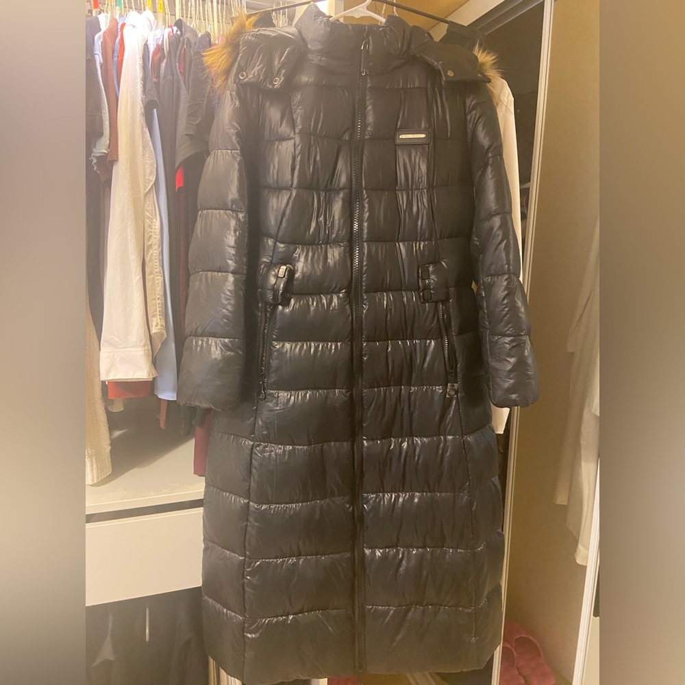 Puffer Long Coat with Hat